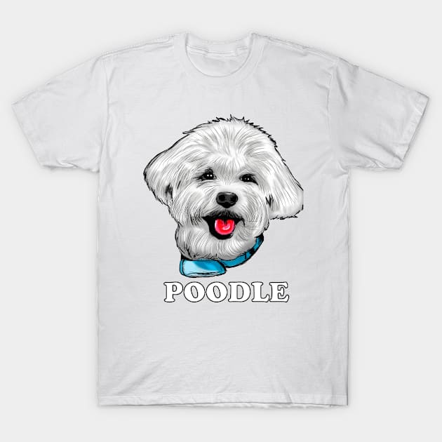 Poodle T-Shirt by MikeMeineArts